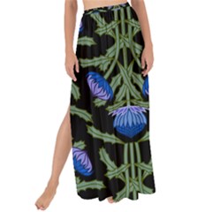 Pattern Thistle Structure Texture Maxi Chiffon Tie-up Sarong by Pakrebo