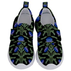 Pattern Thistle Structure Texture Kids  Velcro No Lace Shoes by Pakrebo