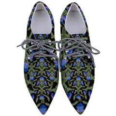 Pattern Thistle Structure Texture Pointed Oxford Shoes