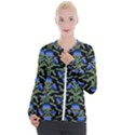 Pattern Thistle Structure Texture Casual Zip Up Jacket View1