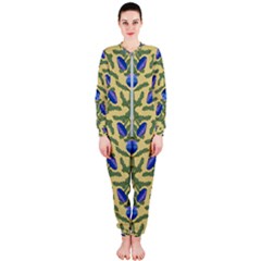 Pattern Thistle Structure Texture Onepiece Jumpsuit (ladies)  by Pakrebo