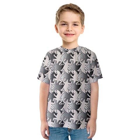 Seamless Tessellation Background Kids  Sport Mesh Tee by Pakrebo