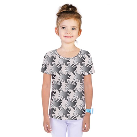 Seamless Tessellation Background Kids  One Piece Tee by Pakrebo