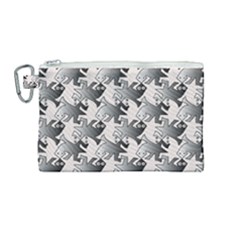 Seamless Tessellation Background Canvas Cosmetic Bag (medium) by Pakrebo