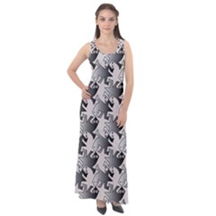 Seamless Tessellation Background Sleeveless Velour Maxi Dress by Pakrebo