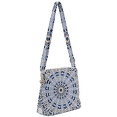 Arabesque Mandala Decorative Zipper Messenger Bag by Pakrebo