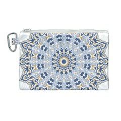 Arabesque Mandala Decorative Canvas Cosmetic Bag (large) by Pakrebo