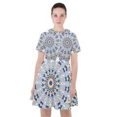 Arabesque Mandala Decorative Sailor Dress by Pakrebo