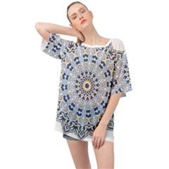 Arabesque Mandala Decorative Oversized Chiffon Top