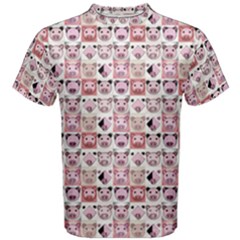 Graphic Seamless Pattern Pig Men s Cotton Tee by Pakrebo