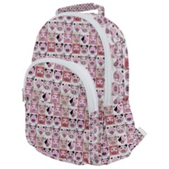 Graphic Seamless Pattern Pig Rounded Multi Pocket Backpack