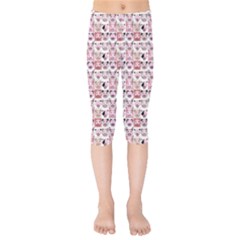 Graphic Seamless Pattern Pig Kids  Capri Leggings  by Pakrebo