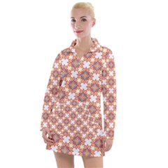 Pattern Flowers Flower Pattern Women s Long Sleeve Casual Dress by Pakrebo