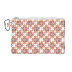 Pattern Flowers Flower Pattern Canvas Cosmetic Bag (large) by Pakrebo