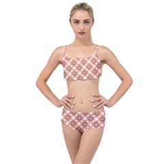 Pattern Flowers Flower Pattern Layered Top Bikini Set by Pakrebo