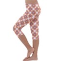 Pattern Flowers Flower Pattern Kids  Lightweight Velour Capri Leggings  View2