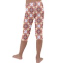 Pattern Flowers Flower Pattern Kids  Lightweight Velour Capri Leggings  View4