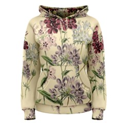 Botanical Print Antique Flora Plant Women s Pullover Hoodie by Pakrebo