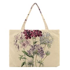 Botanical Print Antique Flora Plant Medium Tote Bag by Pakrebo