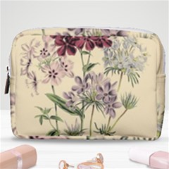 Botanical Print Antique Flora Plant Make Up Pouch (medium) by Pakrebo