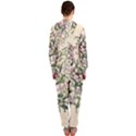 Botanical Print Antique Natural Hooded Jumpsuit (Ladies)  View2