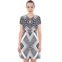 Pattern Tile Repeating Geometric Adorable In Chiffon Dress by Pakrebo