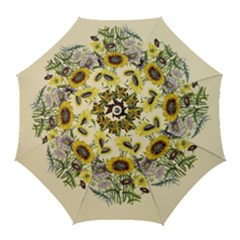 Botanical Print Antique Flora Golf Umbrellas by Pakrebo