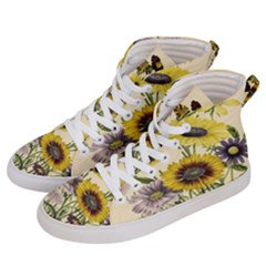 Botanical Print Antique Flora Men s Hi-top Skate Sneakers by Pakrebo