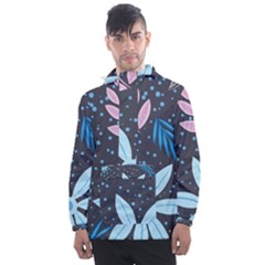 Pattern Nature Color Banner Modern Men s Front Pocket Pullover Windbreaker by Pakrebo