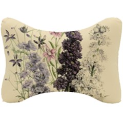 Botanical Print Antique Floral Seat Head Rest Cushion by Pakrebo