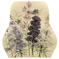 Botanical Print Antique Floral Car Seat Back Cushion  by Pakrebo