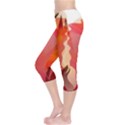 Fire Abstract Cartoon Red Hot Capri Leggings  View3