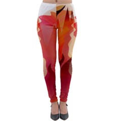 Fire Abstract Cartoon Red Hot Lightweight Velour Leggings by Pakrebo