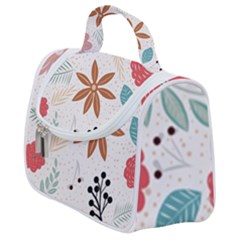 Nature Shape Leaves Flowers Art Satchel Handbag