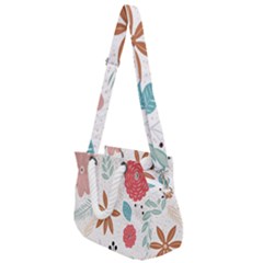 Nature Shape Leaves Flowers Art Rope Handles Shoulder Strap Bag