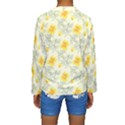 Floral Background Scrapbooking Yellow Kids  Long Sleeve Swimwear View2