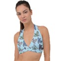 Bananas Repetition Repeat Pattern Halter Plunge Bikini Top View1