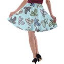 Bananas Repetition Repeat Pattern A-line Skater Skirt View2