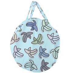 Bananas Repetition Repeat Pattern Giant Round Zipper Tote by Pakrebo