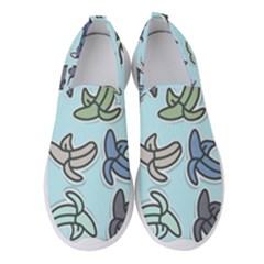 Bananas Repetition Repeat Pattern Women s Slip On Sneakers by Pakrebo