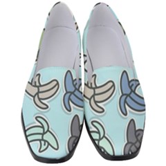 Bananas Repetition Repeat Pattern Women s Classic Loafer Heels by Pakrebo