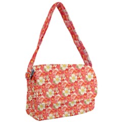 Background Images Floral Pattern Red White Courier Bag by Pakrebo