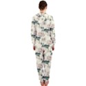 Floral Pattern Scrapbook Seamless Hooded Jumpsuit (Ladies)  View2