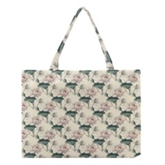 Floral Pattern Scrapbook Seamless Medium Tote Bag by Pakrebo