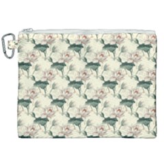 Floral Pattern Scrapbook Seamless Canvas Cosmetic Bag (xxl) by Pakrebo