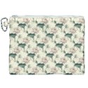 Floral Pattern Scrapbook Seamless Canvas Cosmetic Bag (XXL) View1