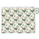 Floral Pattern Scrapbook Seamless Canvas Cosmetic Bag (XXL) View2