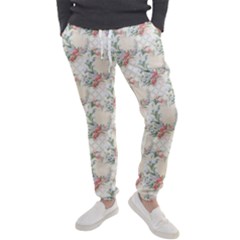 Floral Pattern Scrapbook Decorative Men s Jogger Sweatpants