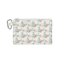 Floral Pattern Scrapbook Decorative Canvas Cosmetic Bag (small) by Pakrebo