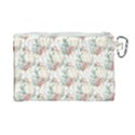 Floral Pattern Scrapbook Decorative Canvas Cosmetic Bag (Large) View2